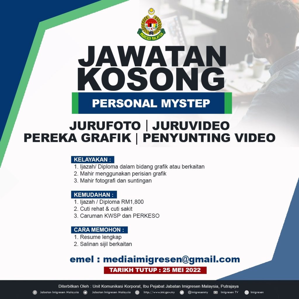 Iklan Jawatan Jabatan Imigresen Malaysia Jobs Hub