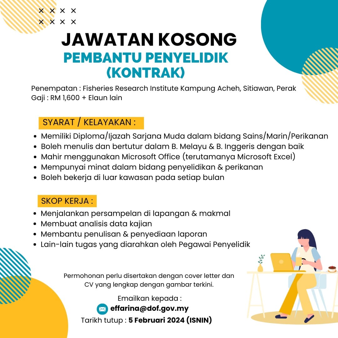 Iklan Jawatan Institut Penyelidikan Perikanan Ipp Jobs Hub