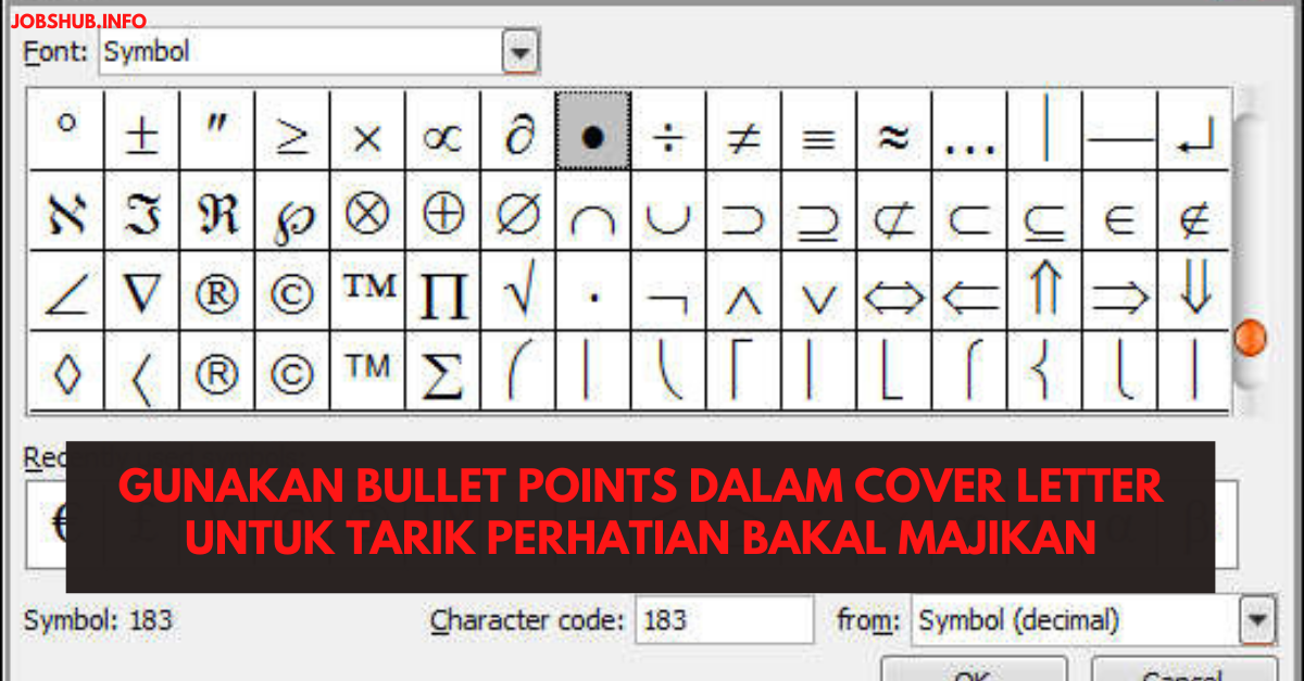 Gunakan Bullet Points Dalam Cover Letter Untuk Tarik ...