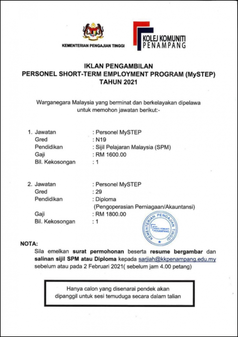 Contoh Surat Permohonan Penginapan Kolej Uitm Kedah