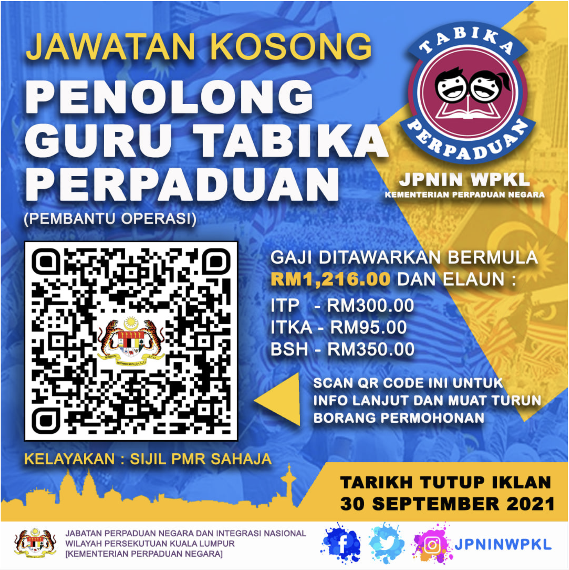 Logo Tabika Perpaduan 2021 - Jawatan Kosong Guru Tabika Perpaduan Gaji ...