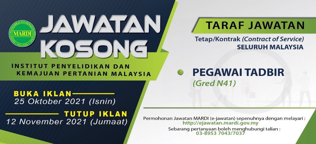 Iklan Jawatan Institut Penyelidikan Dan Kemajuan Pertanian Malaysia Mardi Jobs Hub