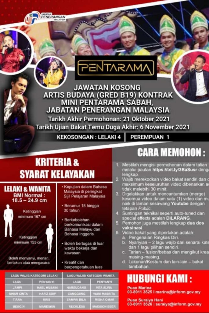 Iklan Jawatan Kosong Artis Budaya Jabatan Penerangan Malaysia Jobs Hub