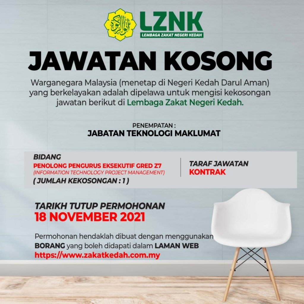 Iklan Jawatan Lembaga Zakat Negeri Kedah » Jobs Hub