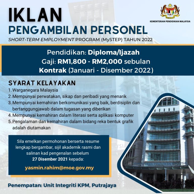 Iklan Jawatan Kementerian Pendidikan Malaysia (KPM) » Jobs Hub