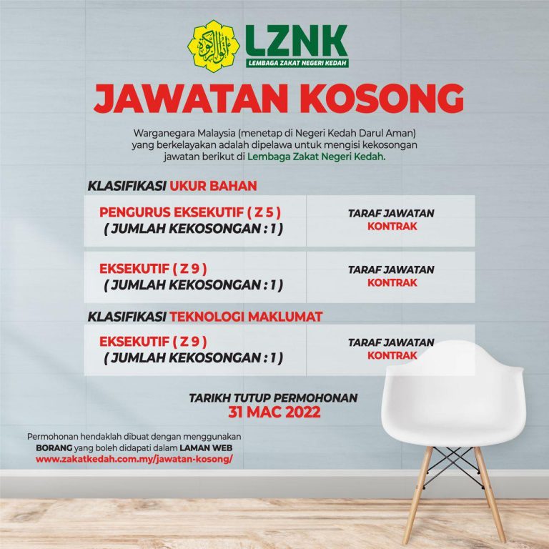 Iklan Jawatan Kosong Lembaga Zakat Negeri Kedah » Jobs Hub