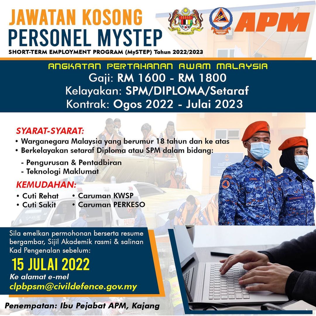 Iklan Jawatan Angkatan Pertahanan Awam APM Jobs Hub