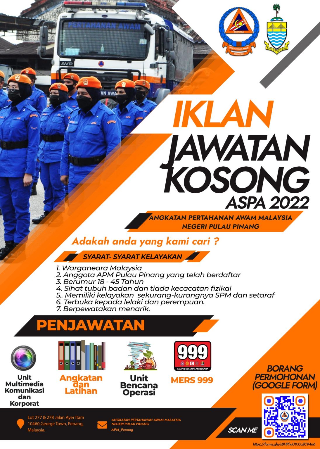 Iklan Jawatan Angkatan Pertahanan Awam (APM) » Jobs Hub