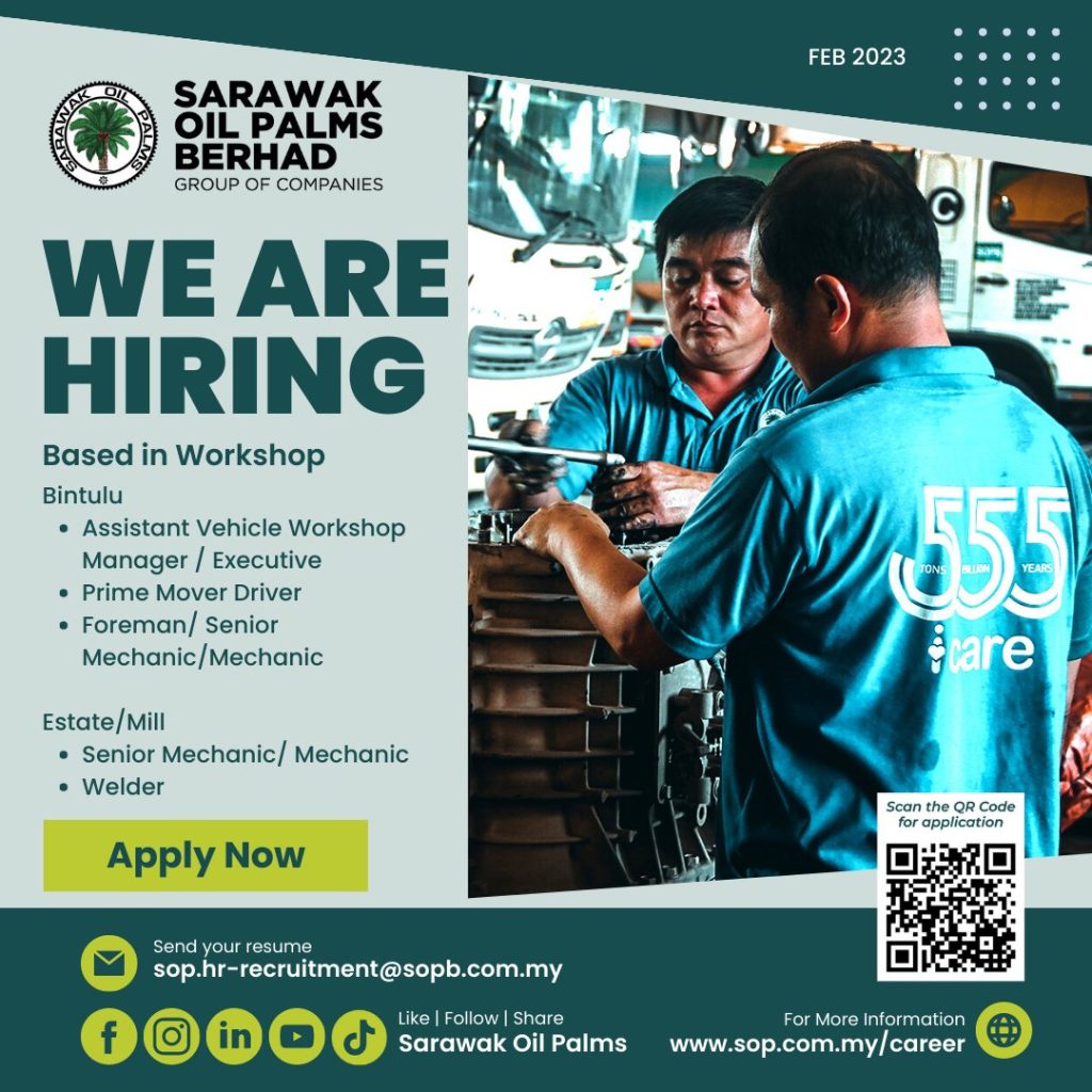 Iklan Jawatan Sarawak Oil Palms Berhad Jobs Hub 