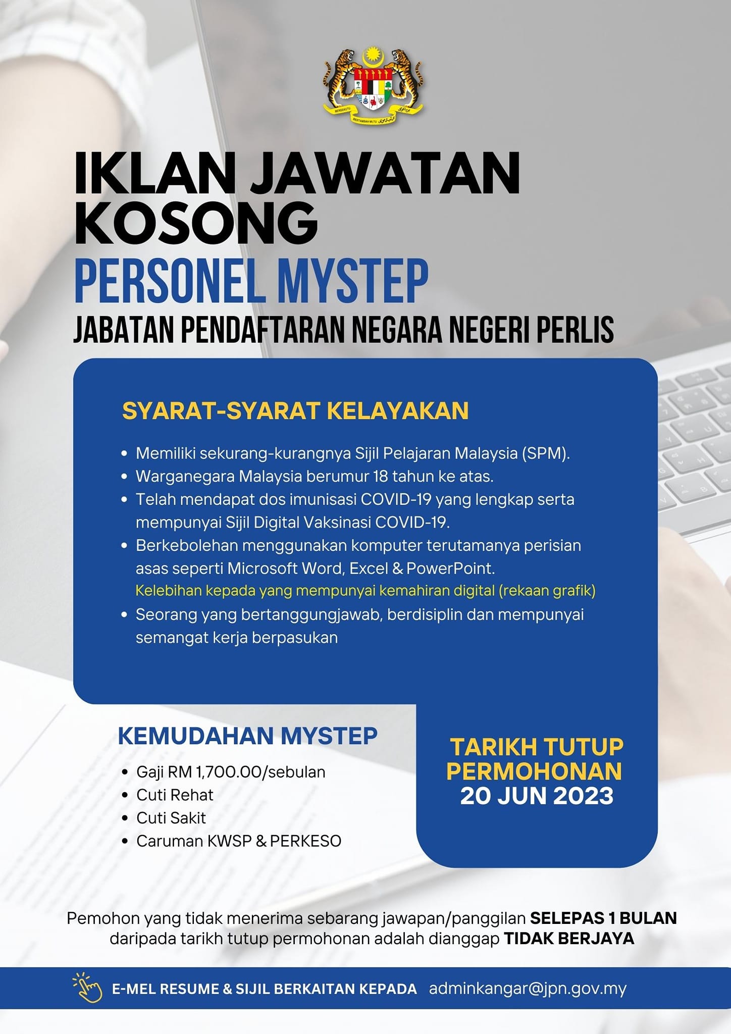 Iklan Jawatan Jabatan Pendaftaran Negara Jpn Jobs Hub