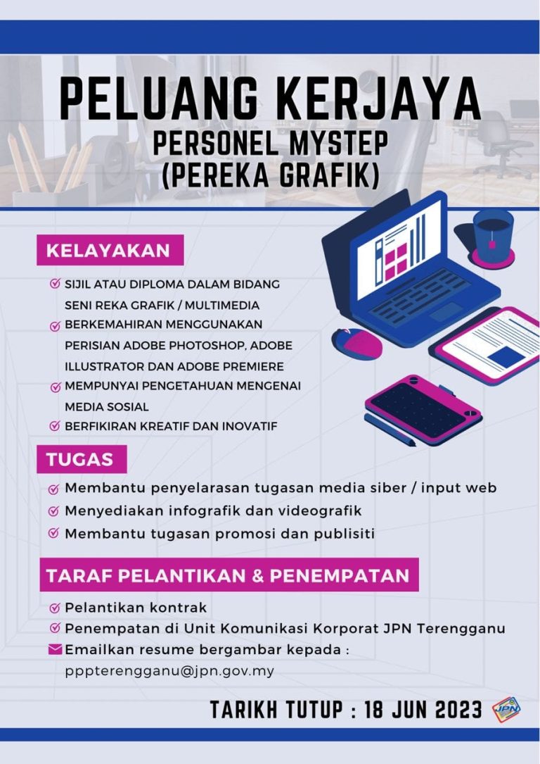 Iklan Jawatan Jabatan Pendaftaran Negara (JPN) Negeri Terengganu » Jobs Hub