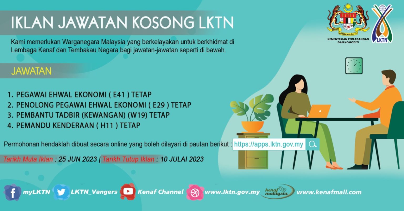 Iklan Jawatan Lembaga Kenaf Dan Tembakau Negara Lktn Jobs Hub