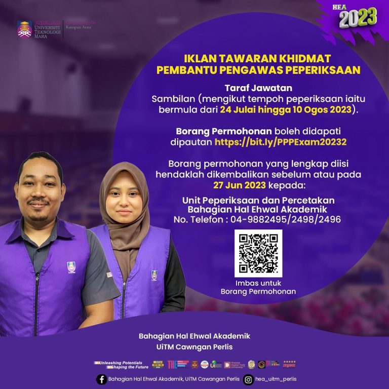 Iklan Jawatan Universiti Teknologi Mara (UiTM) Cawangan Perlis » Jobs Hub