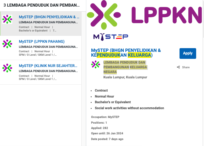 Iklan Jawatan Lembaga Penduduk Dan Pembangunan Keluarga Negara Lppkn Jobs Hub