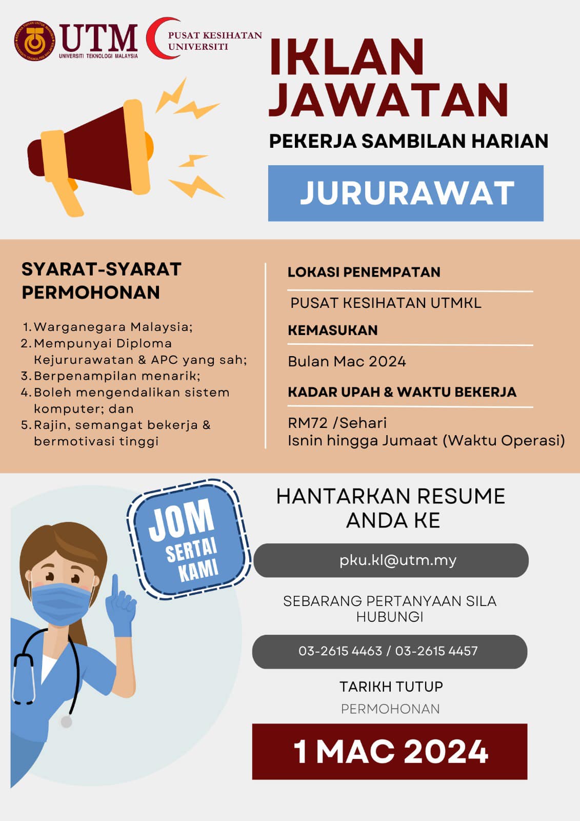 Iklan Jawatan Universiti Teknologi Malaysia Utm Jobs Hub