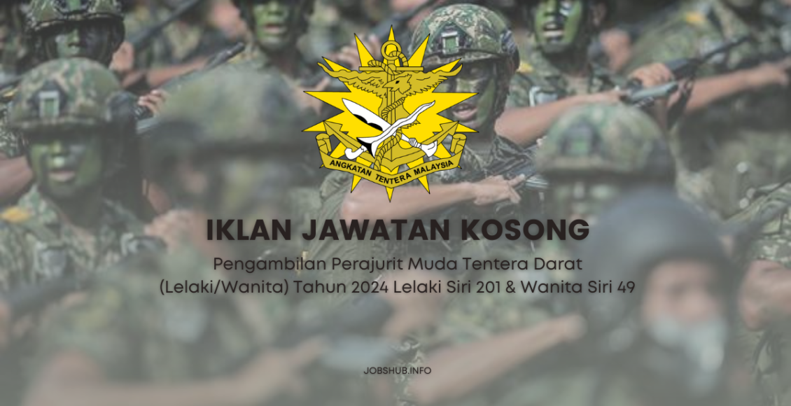 Pengambilan Perajurit Muda Tentera Darat (LelakiWanita) Tahun 2024 Lelaki Siri 201 & Wanita Siri 49