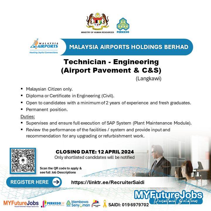 Iklan Jawatan Malaysia Airports Holdings Berhad Mahb Jobs Hub