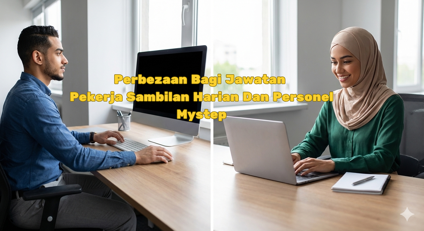 Perbezaan Bagi Jawatan Pekerja Sambilan Harian Dan Personel Mystep